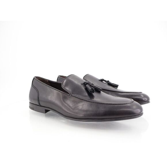 Vittorio Russo Harry Tassel Loafer Mens Size 11 M Black Slip On Elegant Shoes - Picture 1 of 14